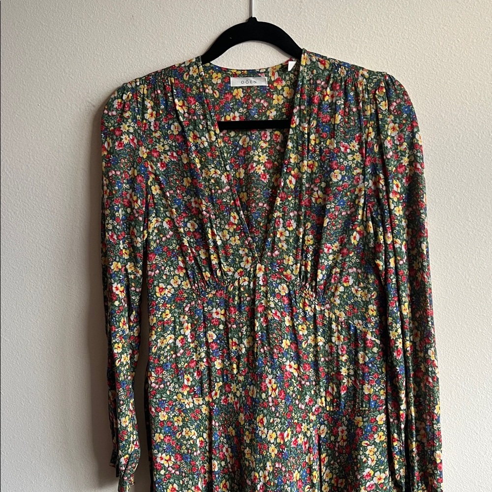 Doen Charleston Dress Green Valley Floral - Picture 7 of 8